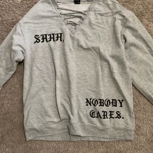 Large grey sweatshirt from JCPenney